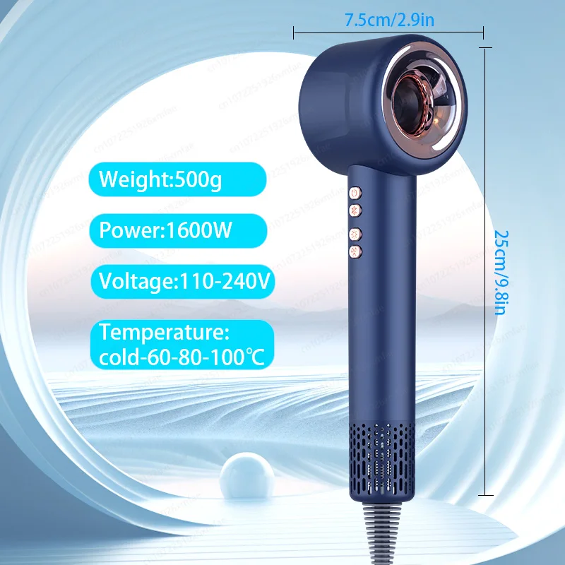 Professional Hair Dryer 110V/240V Negative Ionic Hair Dryer  Blow Dryer Leafless Hairdryer Home Appliance