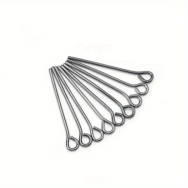 200PCS Mini Metal Wire Eyepins for DIY Craft Beading
