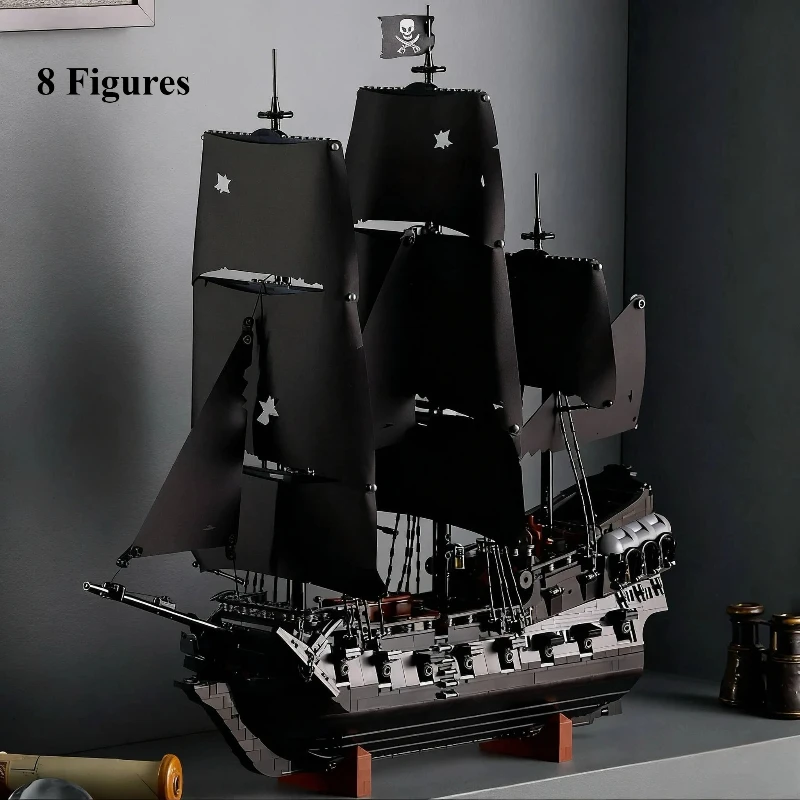 

Creative Captain Pirates Ship Compatible Building Blocks Boat Model Adventure Assemble Bricks Toy Kid Adult Xmas Gift