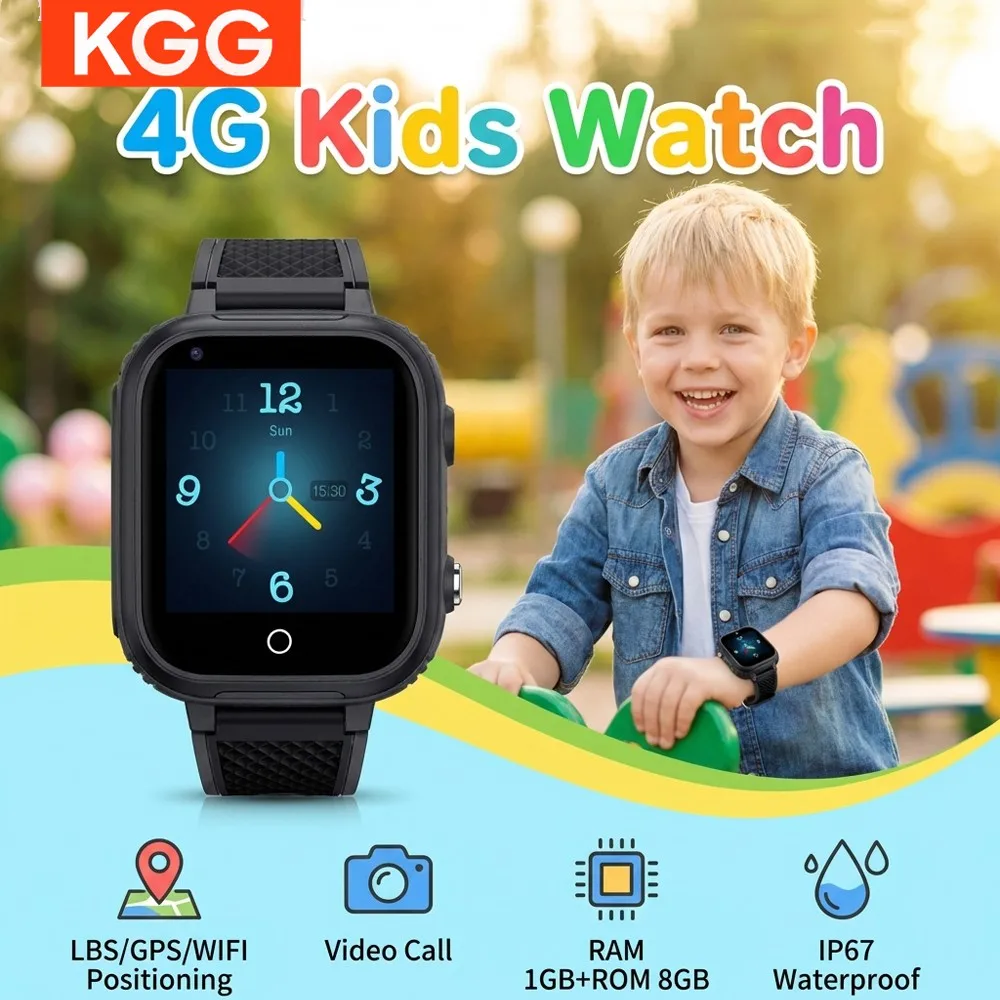 

LT21 4G Kids Smart Watch with GPS Tracker, WiFi Video Call, SOS, Camera, IP67 Waterproof, Children Phone Watch