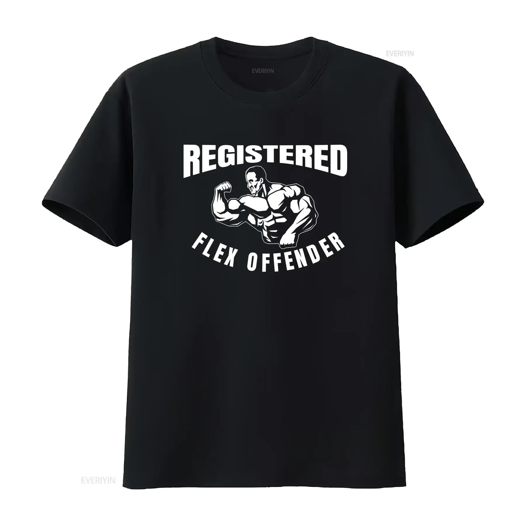 Registered Flex Offender Funny Workout Gym T Shirt Bench Squat Lifting Body Builder   vintage Washed graphic