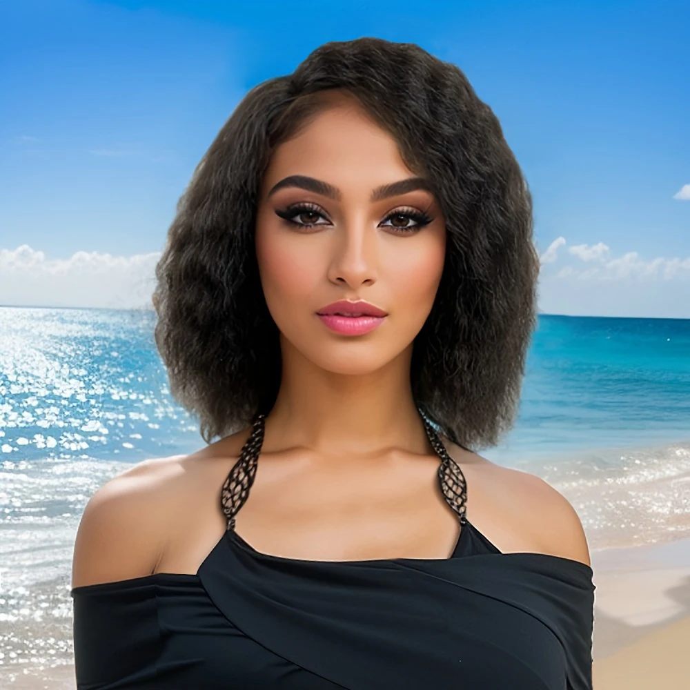 

Парики из натуральных волос C Part Lace Curly Lace Closure Pixie Cut Wigs Бразильские парики Remy 4x1 T с кружевной застежкой для женщин HairUGo