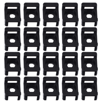 100 Pcs Cable Tie Base Clips Zip Mounts Zippers Wire Management Clamp Holder Magnetic Ties Rv Table Organizer