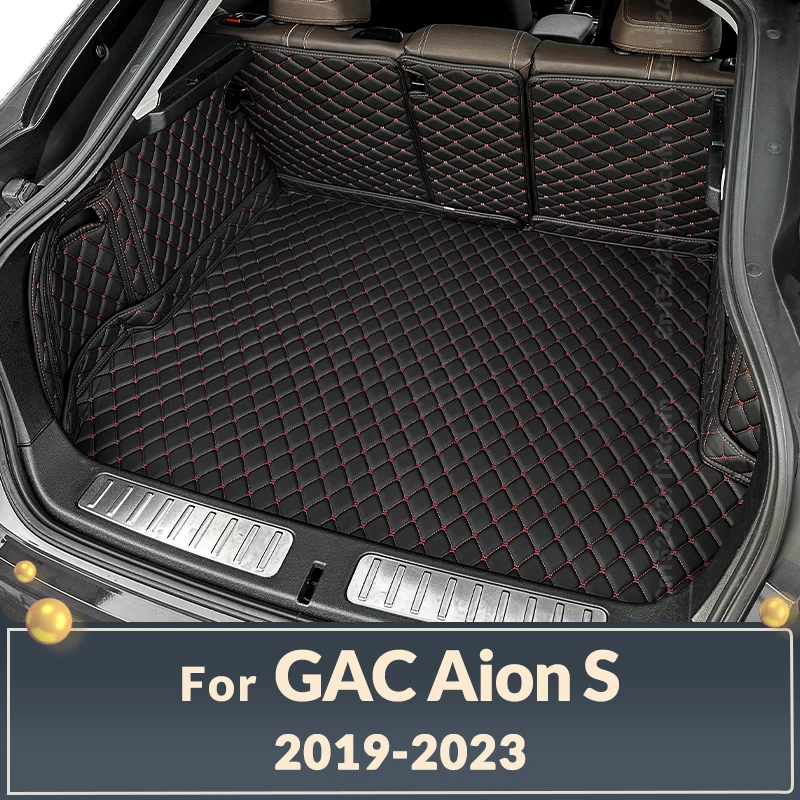 Auto Full Coverage Trunk Mat For GAC Aion S 2019 2020 2021 2022 2023 Car Boot Cover Pad Cargo Liner Interior Accessories