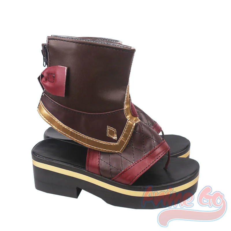 Juego Genshin Inazuma Kuki Shinobu Cosplay zapatos C02063