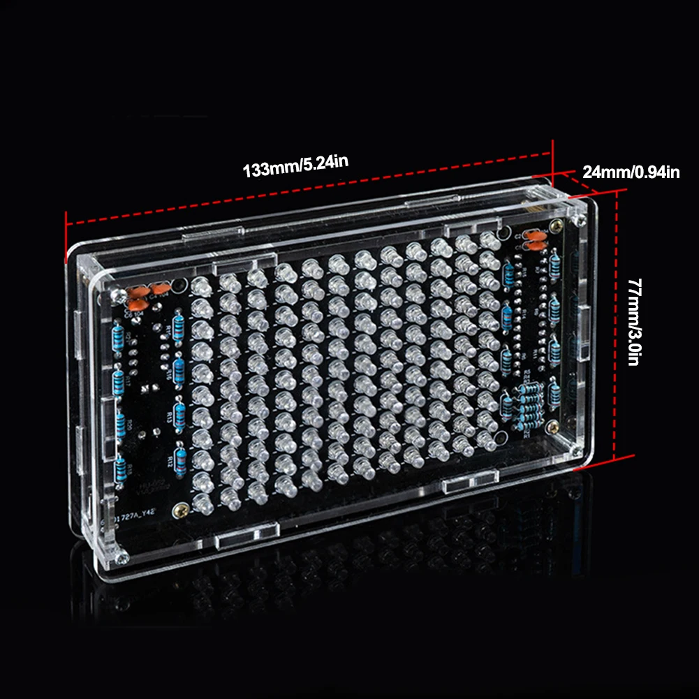 HU-052 DIY projekt lutowniczy widmo głośnik DIY LED spektrum muzyki widmo wyświetlacz światło część do samodzielnego montażu elektronika zestaw do nauki