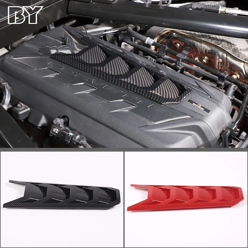 Car Hood U-shaped Decorative Cover For Chevrolet Corvette C8 Z06 Z51 2020-2023 ABS Interior Sticker Accessories 1 Pcs