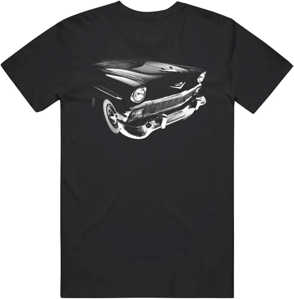 PurpleMonkeyTees 1956 Chevy Bel Air Front Grill Hood View T Shirt