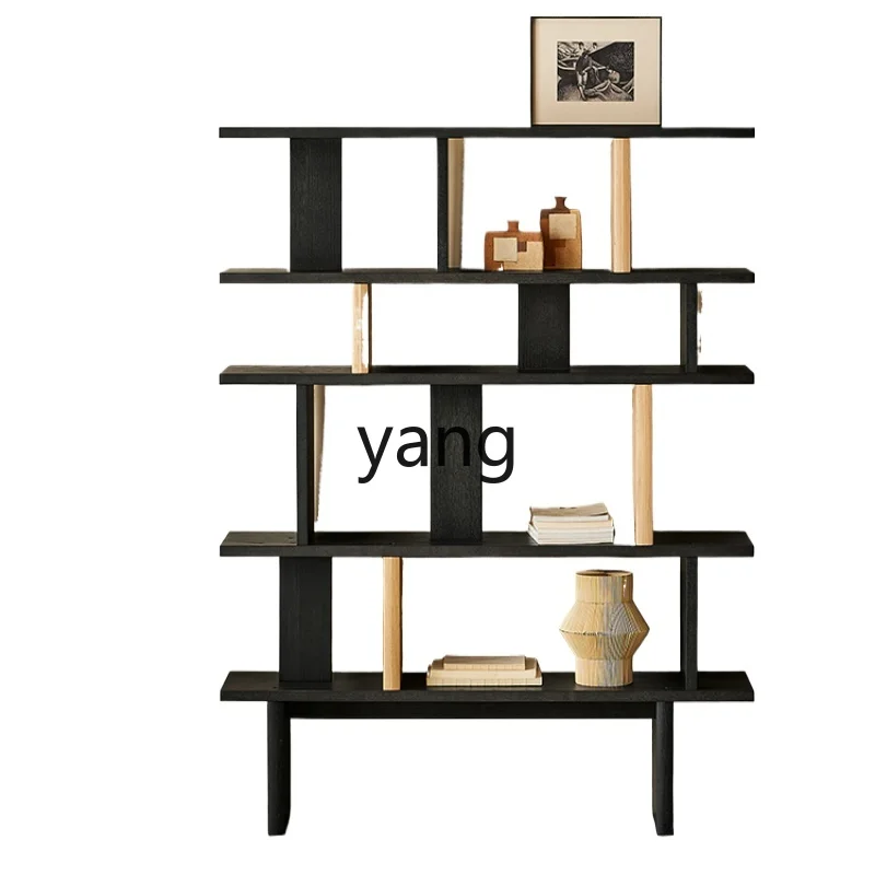 

LXL Dona Solid Wood Bookshelf Integrated Wall Bookcase Living Room Free Combination Floor-Standing Rack