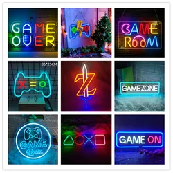 Helpda Neon Sign Gamer LED Light, Good Vibes, Wall Decor, Gaming Room Decoration, lampe à zone délibérée, Sword Z LED Sign Night Light, USB