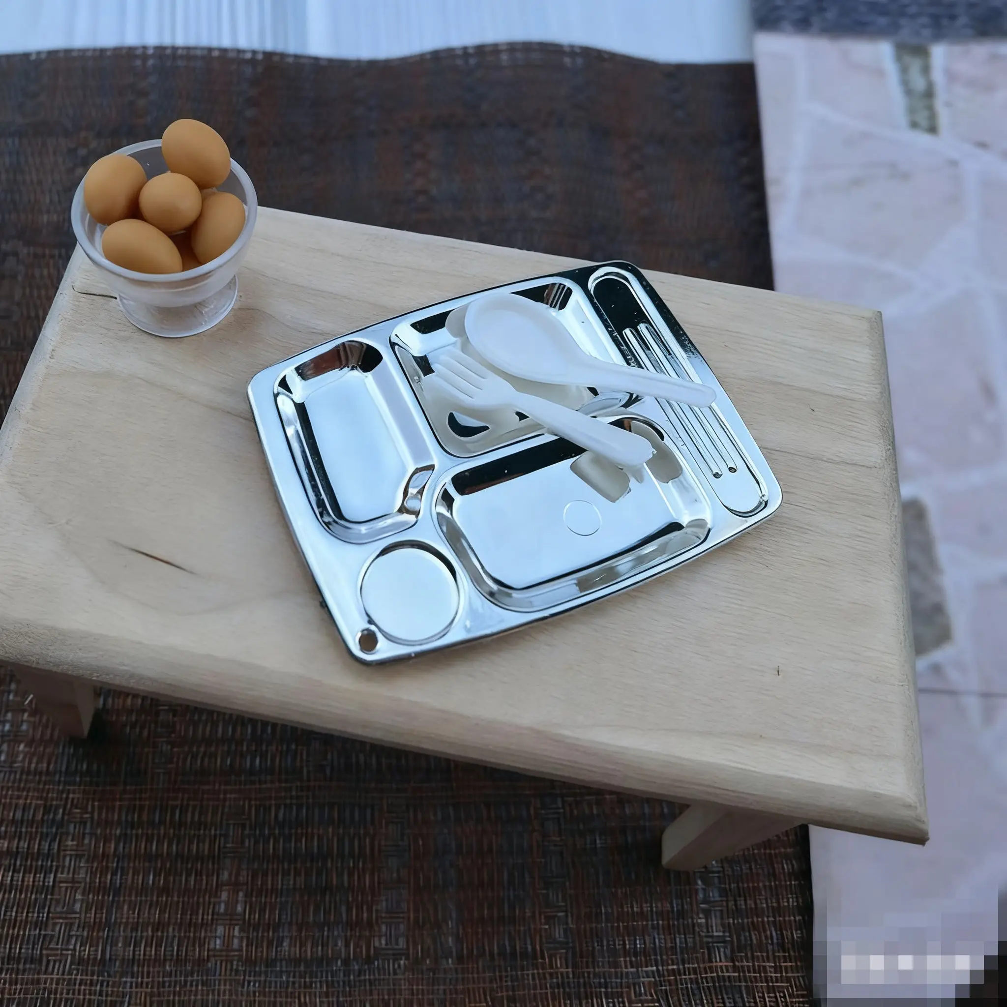 ドールハウスアクセサリー：ミニチュアフードプレイセット - リアルなミニ学生用ランチボックス |   子供向けごっこ遊びおもちゃ