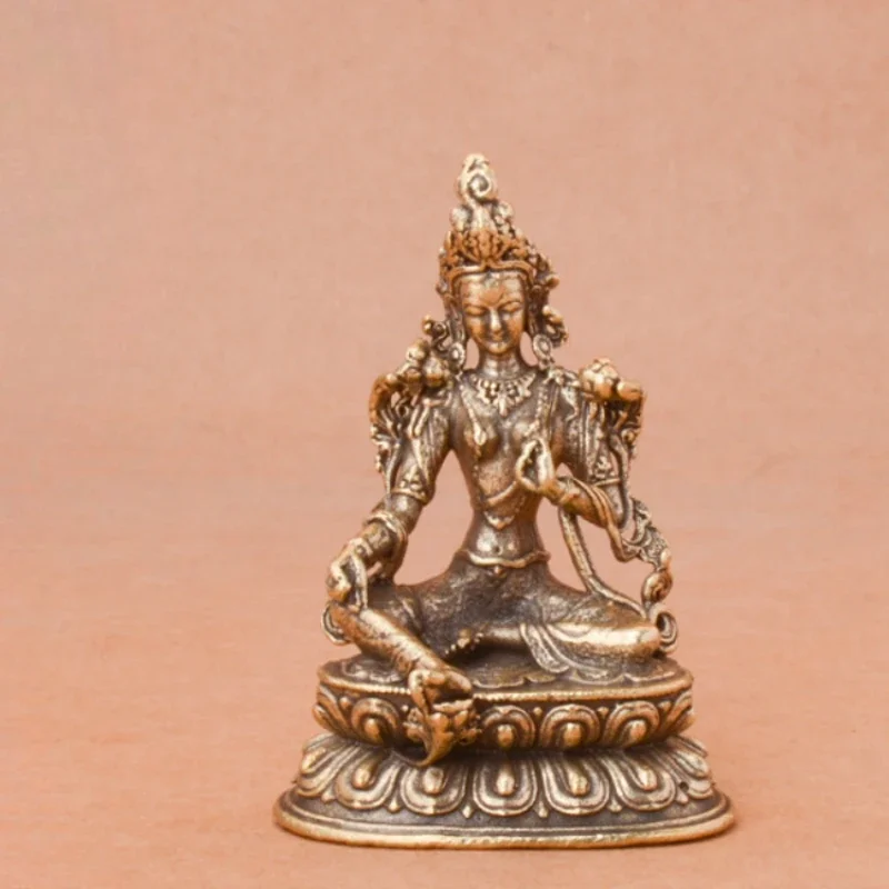 

Brass Green Tara Small Statue Tantric Buddha Figurines Miniatures Buddhism Buddhist Figure Desktop Enshrine Ornaments Home Decor