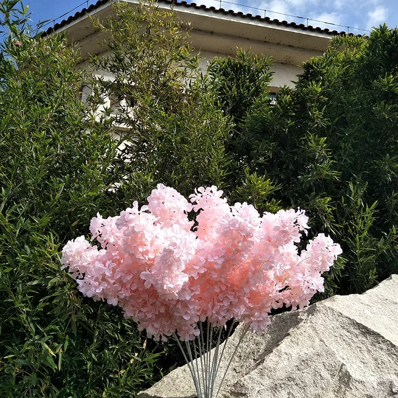 Arche de fleurs artificielles à 4 branches, 90cm, sans fleur, tige blanche, pour plafond suspendu, décoration de mariage à domicile