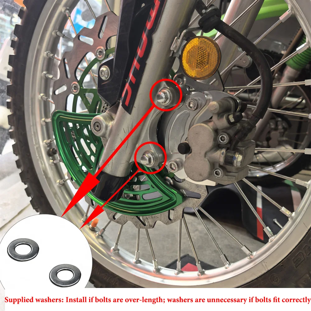 Aluminum Front Brake Caliper Bracket Adapter for Kawasaki KLX230 KLX 230 320mm Motorcycle Modification Floating Brake Rotor