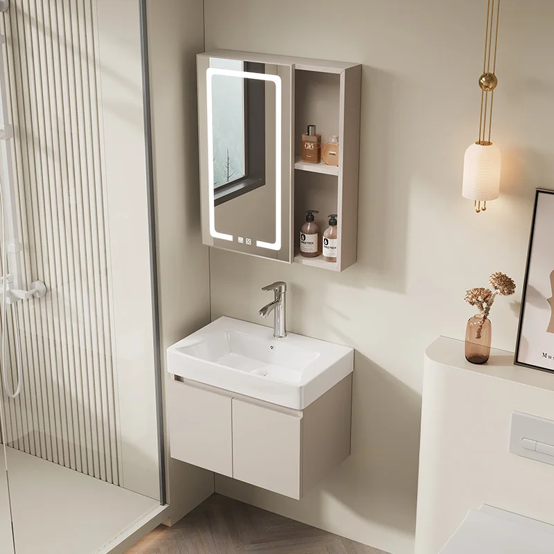 Narrow White Cupboard Buffet Toilet Gadgets Modern Perfume Vanity Mirror Cupboard Sink Space Saver Gabinete Salon Furniture