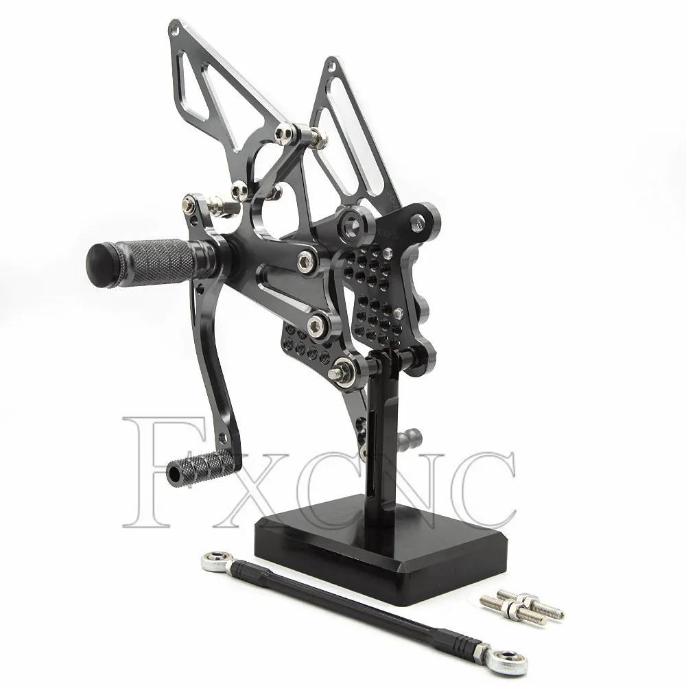 For Kawasaki Ninja 600/ZX6R/ZX636 2009-2020 2019 Motorcycle RearSet Footrest Footpeg CNC Adjustable Aluminum Pedal Foot Peg view 3