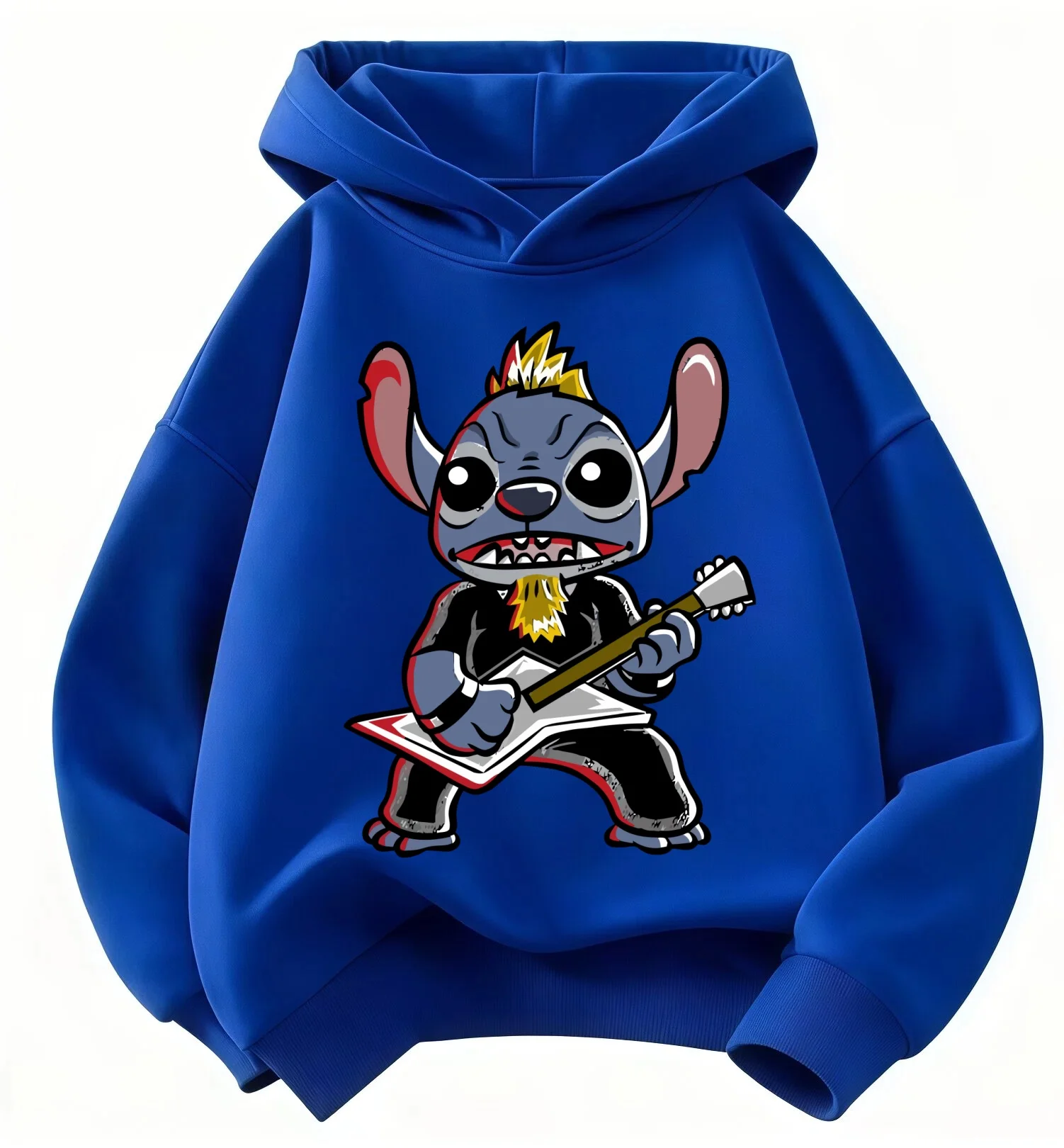 

Must Have Disney Stitch Kids Hoodie Embroidered Cartoon Pullover Hooded Sweatshirt Plush Lining 4-15Y for Boys Girls Winter Wear