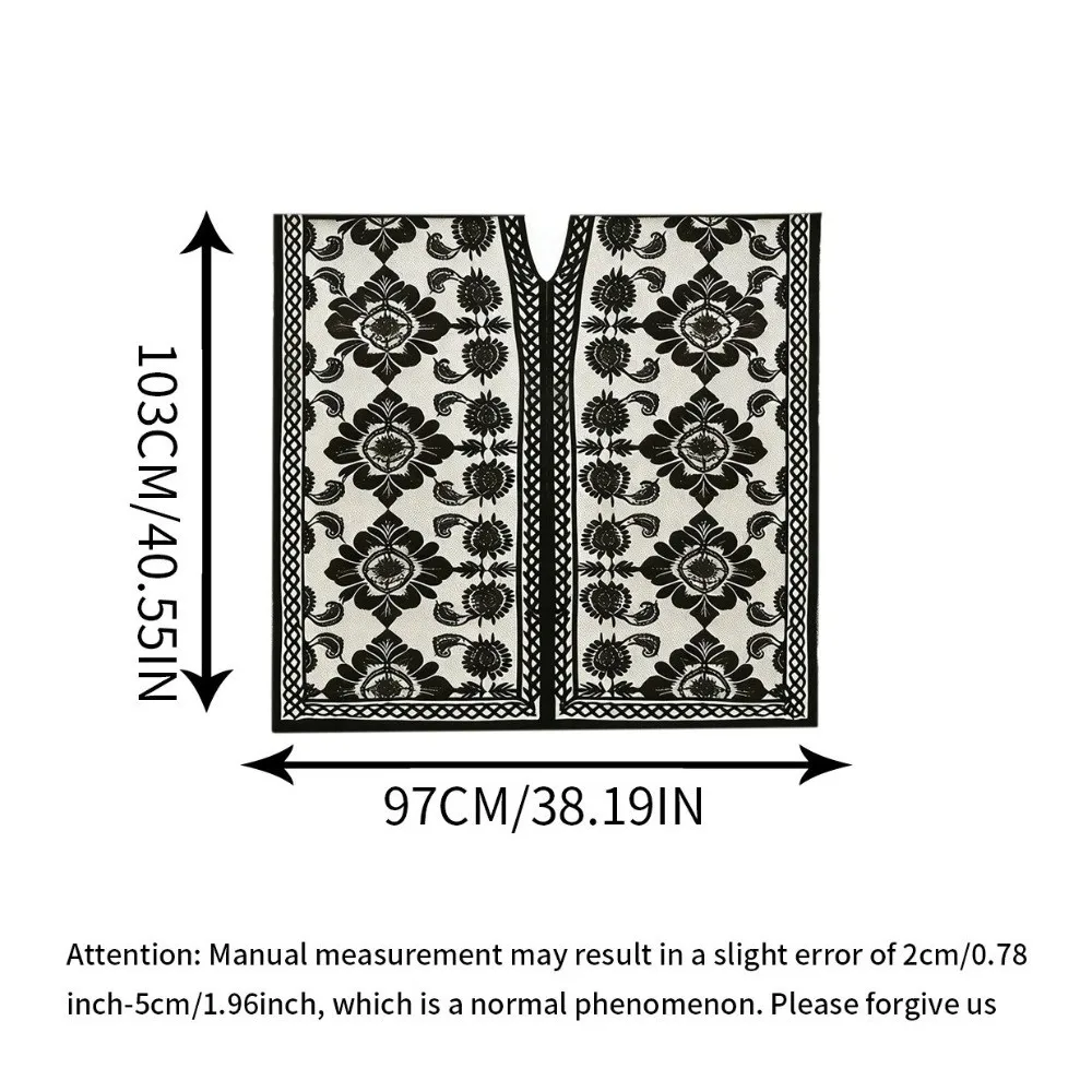 Bequemer Spitzen-Mesh-Sonnenschutz-Strandüberzug, florales, lässiges, böhmisches Tuch, transparent, Übergröße, Sonnenschutz-Oberteil für Damen – Detail 1