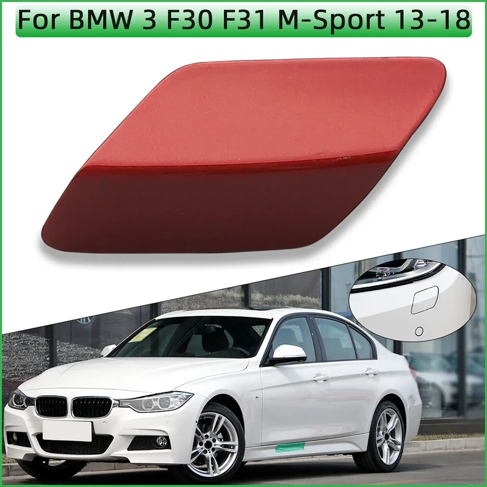 For BMW 3 F30 F31 320 323 325 328 330 335 M-Sport 2013 2014 2015 2016 2017 2018 Headlight Washer Nozzle Cover Sprayer Cap Trim