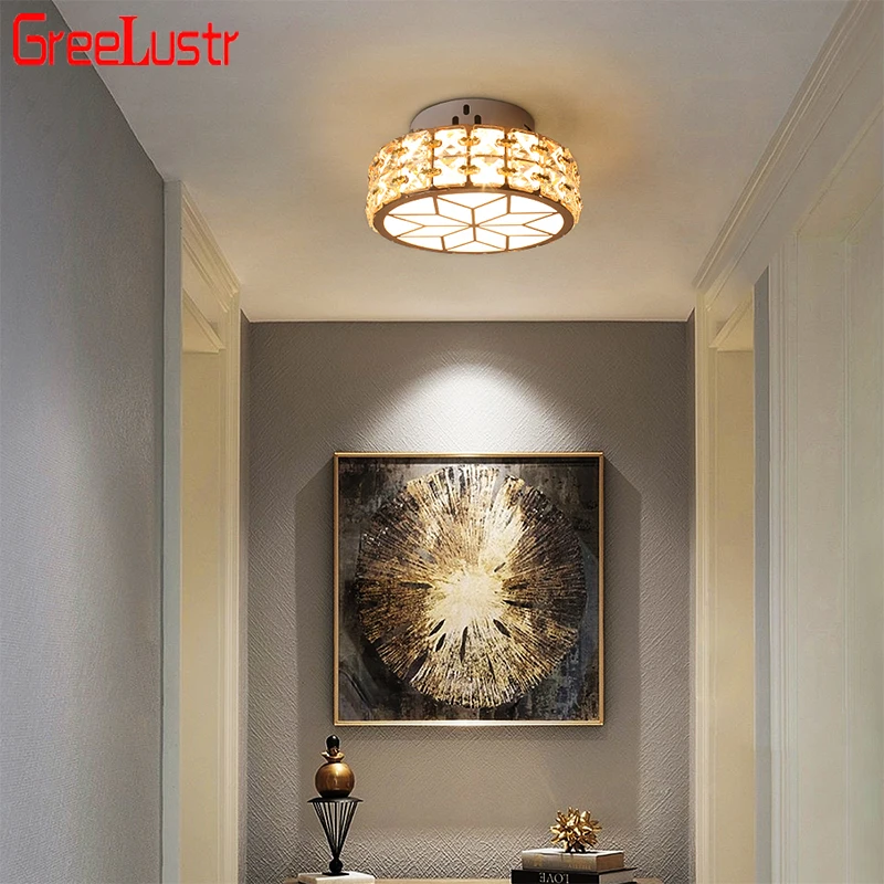 Modern Led Crystal Ceiling Chandelier Lights Gold Lamp For Kitchen Lustre Decorative Lighting Hanging Ceiling Fixture Luminaires