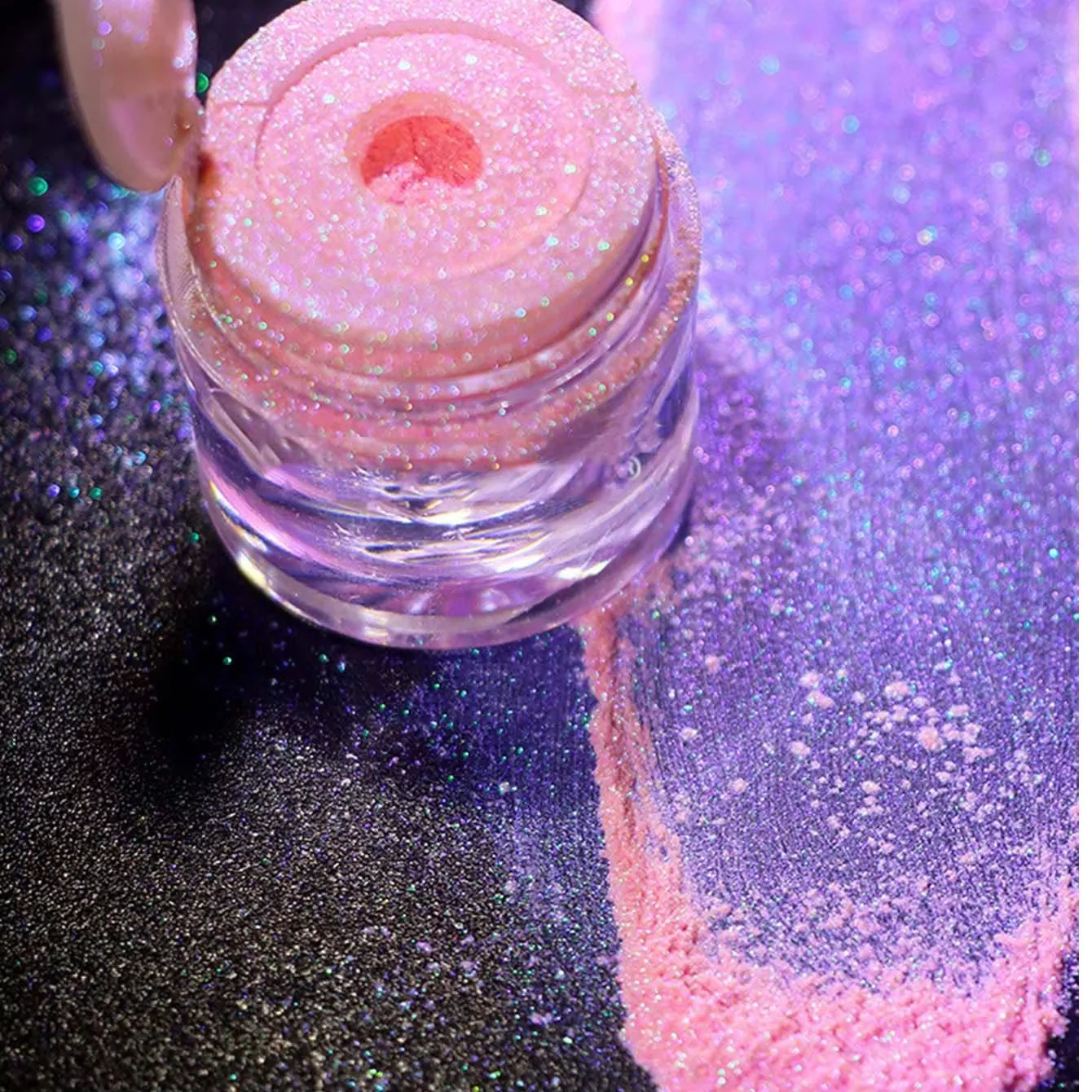1g Sparkle Makeup Loose Sirena Aurora Silice Camaleonte Cambio colore Pigmento Multi Pigmento in polvere