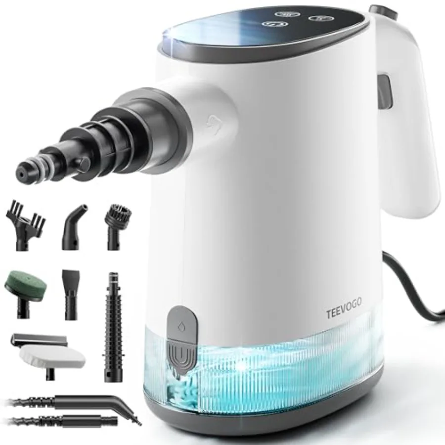 

Handheld Steam Cleaner 15s Fast Heating Adjustable Steam 650mL Large Water Tank Pressurized Portable Steamer for Home Kitchen C