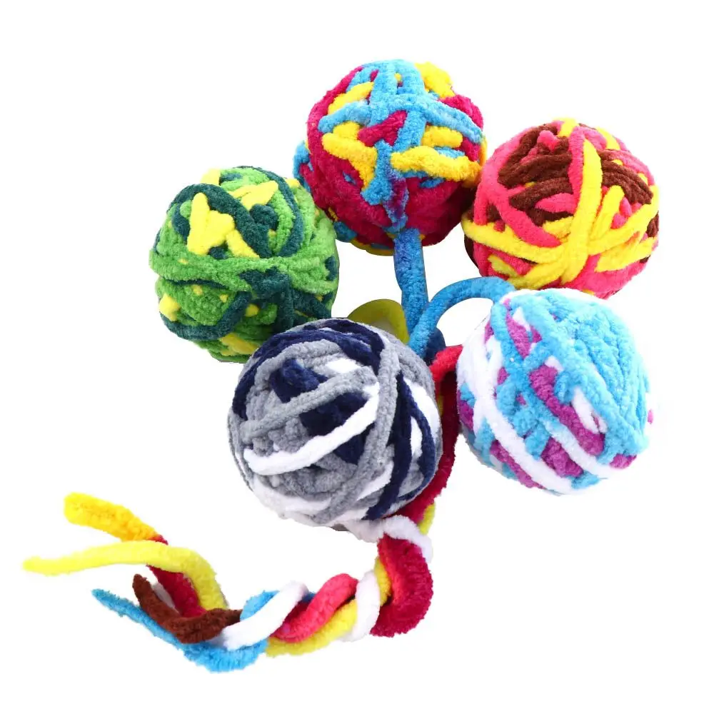 Sound With Small Bell Kittens Chasing Woolen Yarn Ball Interactive Ball Cat Toy Pet Supplies