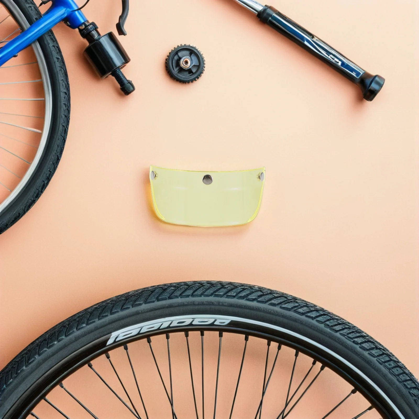 

Retro Motorcycle Visor 3 Snap Button Vintage Sun Shield For Motorbike Half Helmets Lightweight Compact Outdoor Cycling