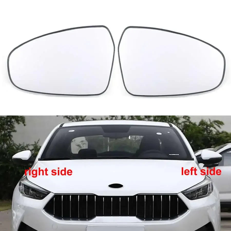 Para kia k3 2019 2020 2021 acessórios do carro exterior espelhos laterais reflexivos lente espelho retrovisor lentes de vidro