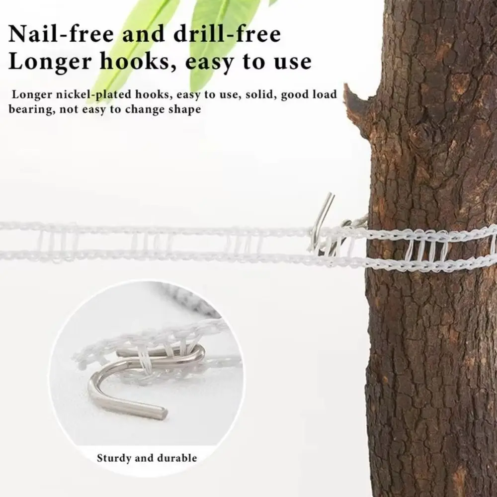 2PCS Portable Windproof Clothesline Space-Saving with Hooks Outdoor Clothesline Adjustable Length Camping Hanger Rope Hiking