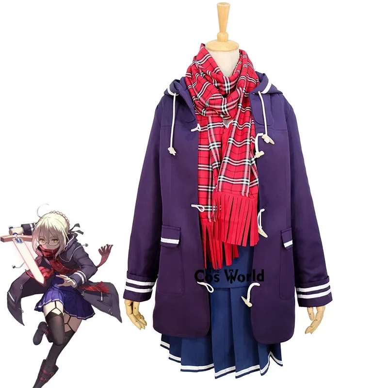 

FGO Fate Grand Order Saber Mysterious Heroine X Alter Sailor Suit Dress Coat Jacket Uniform Outfit Anime Cosplay Costumes