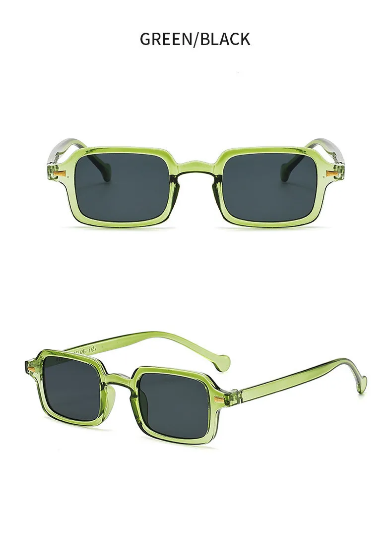 Luxus Rechteck Sonnenbrille Frauen Vintage Marke Designer Quadratische Gläser Shades Anti-glare UV400 – Detail 12