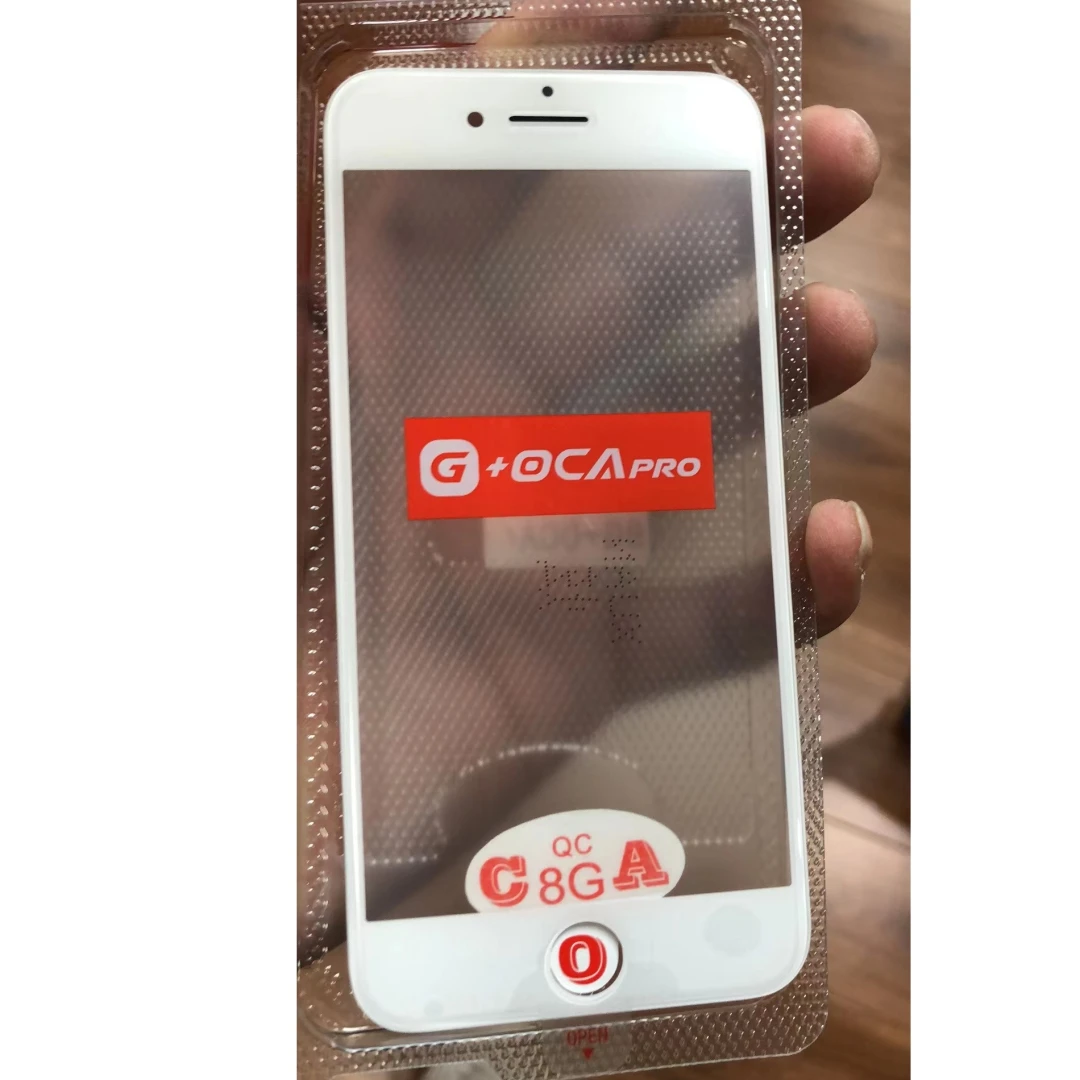 5 szt. G+OCA PRO do iPhone 8 7 6 6s Plus 8PLUS Top Cold Press 3 w 1 LCD Przedni Ekran Szkło z Ramką OCA Glue + Siatka Głośnika — zdjęcie produktu 5