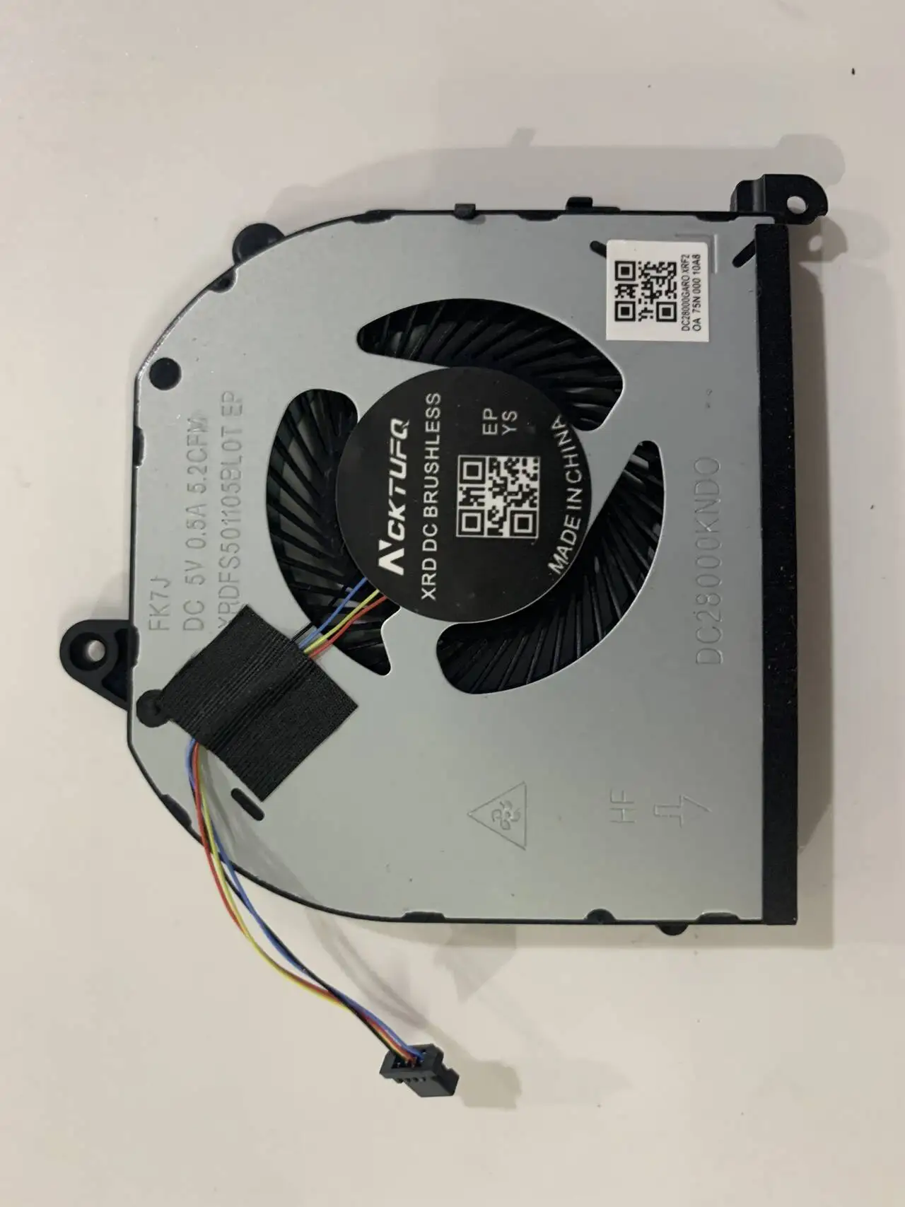 مروحة تبريد وحدة المعالجة المركزية للكمبيوتر المحمول Dell XPS 15 9570 7590 Precision 5530 08YY9