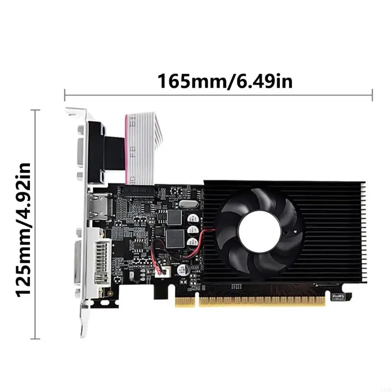 U2JE GT730 Cartão gráfico 4GB DDR3 pciexpress2.0 x16 vga dvi 2hdmi para multimídia e jogos leves