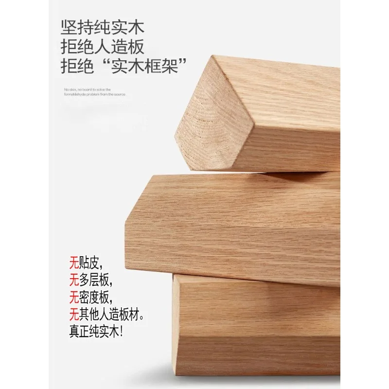 

Pure solid wood custom American bedroom study light luxury modern storage desk study table computer desk small apartment