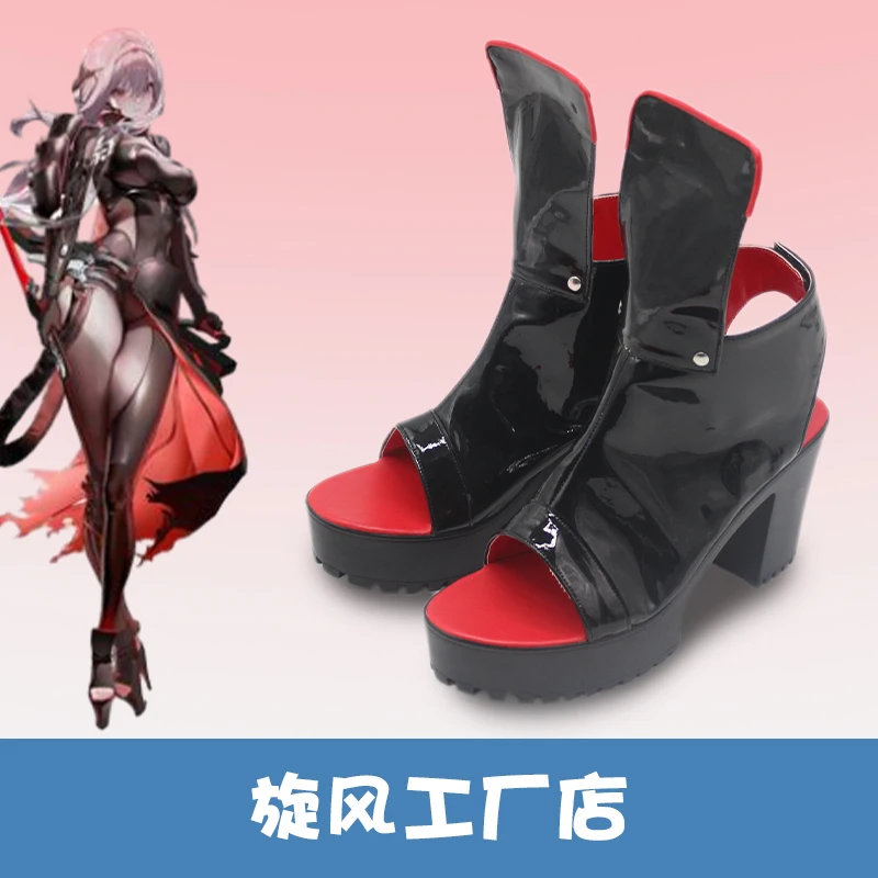 Gioco NIKKE La Dea della Vittoria Scarlet: Black Shadow Scarpe Cosplay Scarlet Cosplay Per Ognissanti Natale Donne Adulte Puntelli