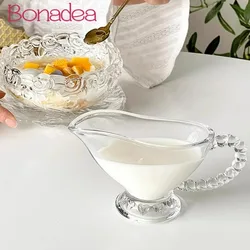 Creative Espresso Glass Pot With Handle Glass Sauce Bowl Magic Lamp Sauce Bowls Honey Glasses Cup Milk Juice Cup Kitchen Tools