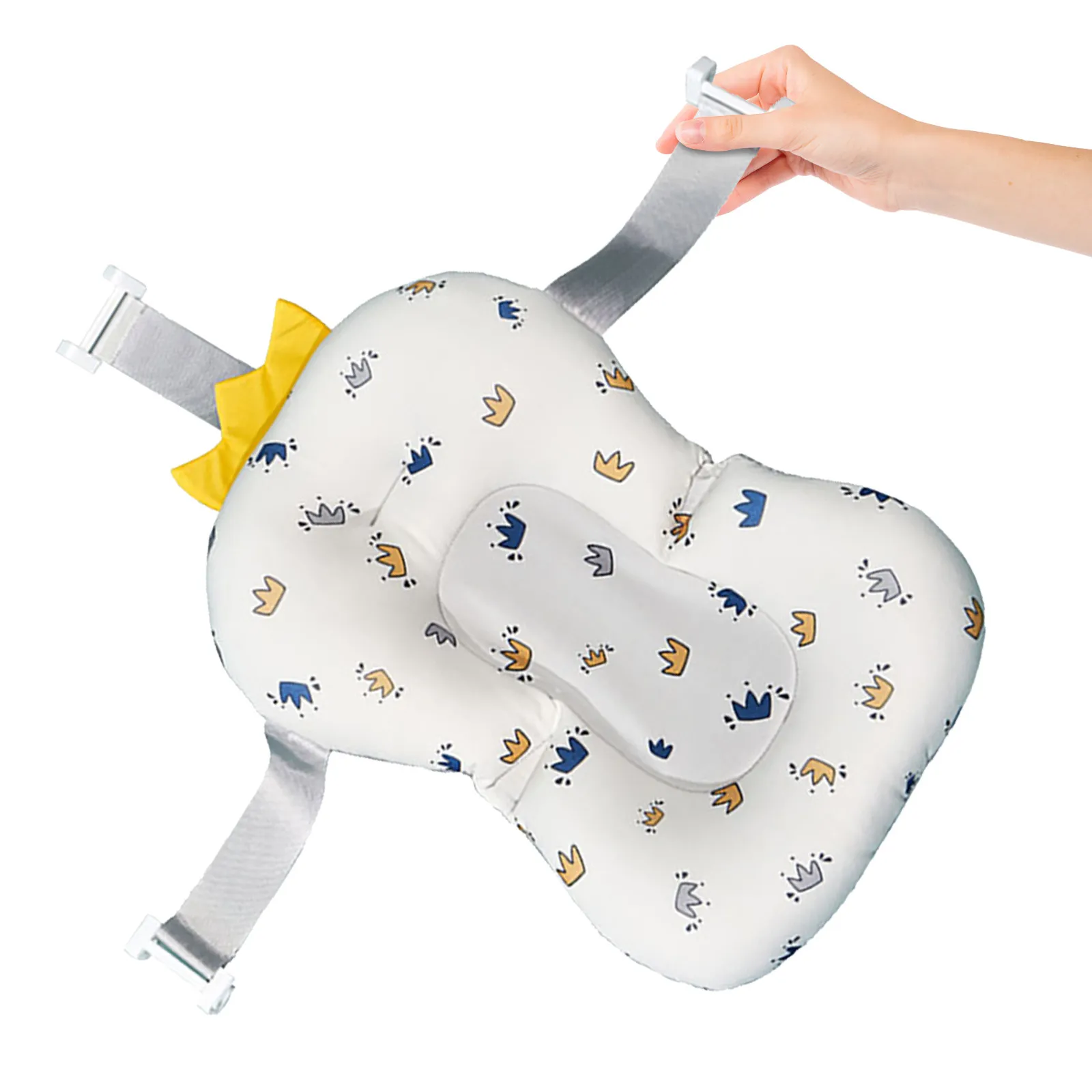 

Подушка-подушечка для купания младенцев, губчатый коврик-поддержка для ванночки, летнее сиденье для ванны, для головы, шеи и спины, подушка для купания младенцев в ванночке