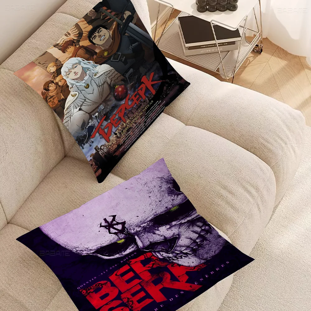 Ultra Comfortable Japanese Art Wall BERSERK Pillow Gift Home Office Decoration Bedroom Sofa Car Cushion Cover case 45x45