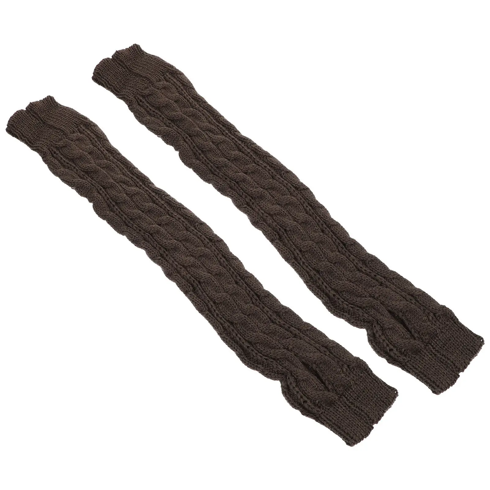 

1 пара теплых вязаных митенок-рукавов для женщин, зимние, практичные, модные, для улицы