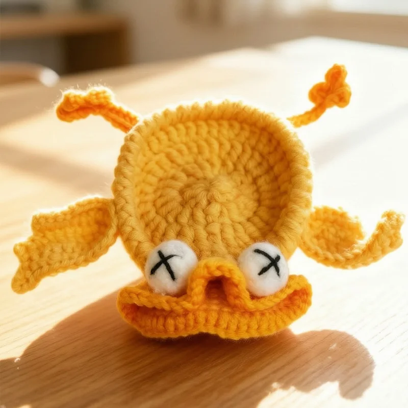 Picture 6: Cute Handmade Crochet Animal Coasters – Quirky Duck, Lizard & Mouse for Home Decor, Heat-Resistant Table Mats, Perfect Gift