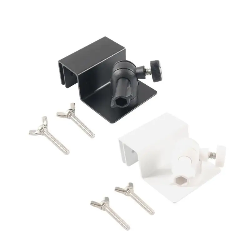 

31BC Aluminum Solar Panel Gutter Mount Adjustable Solar Bracket Hole Frees Installation Upgrades for Long Lasting Durability