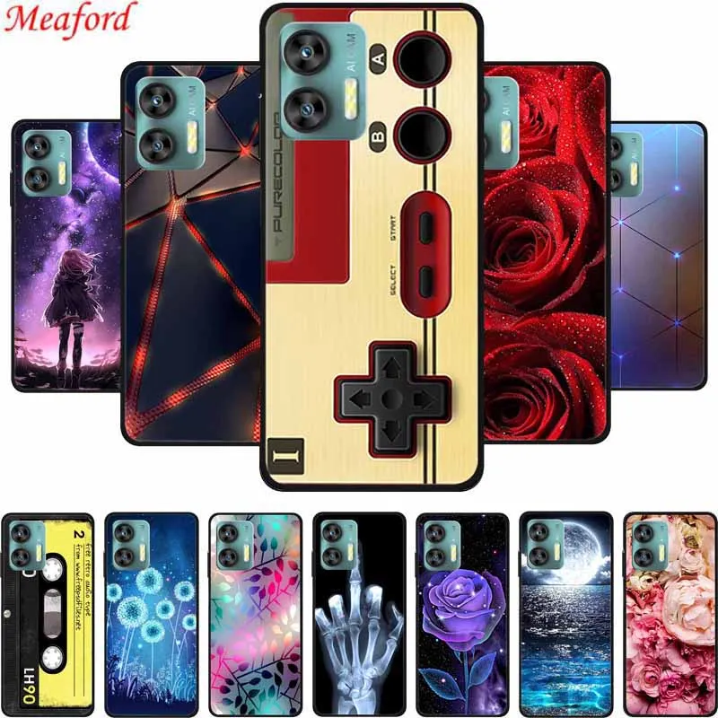 Phone Case For Oukitel C36 Back Cover Case 6.56" Black Silicone Soft Coque For Oukitel C35 Case C 35 C 36 Funda Para Shockproof