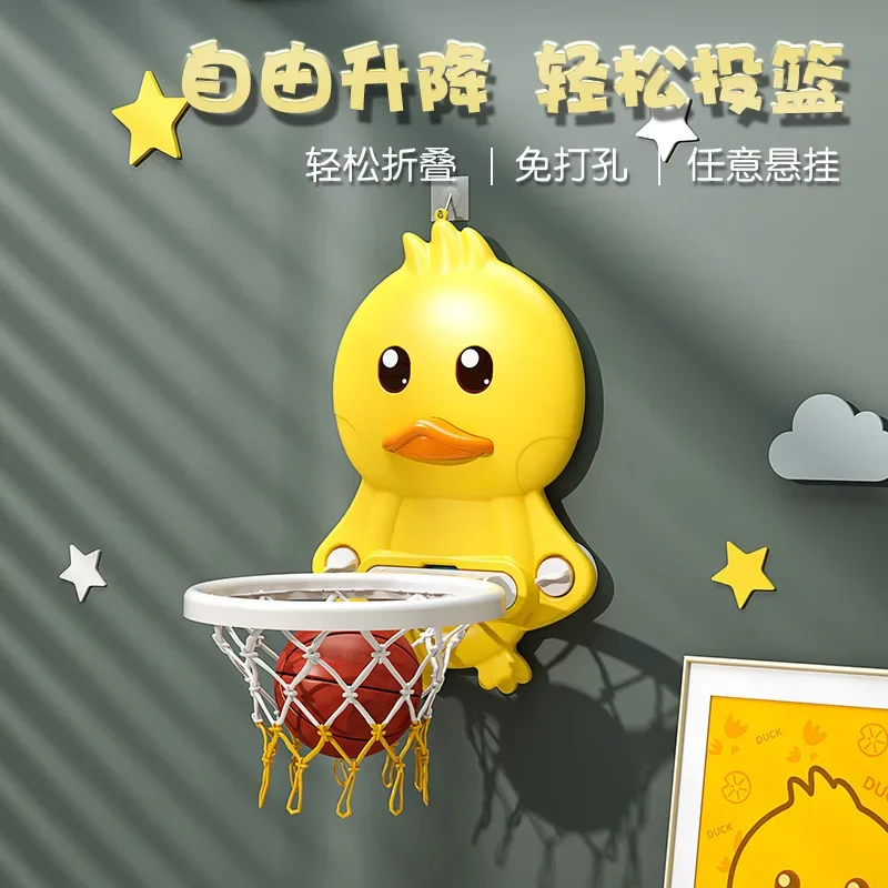 

basketball hoop Children's shooting frame Simple basketball bracket Indoor dunking Small without punching holes on the wall
