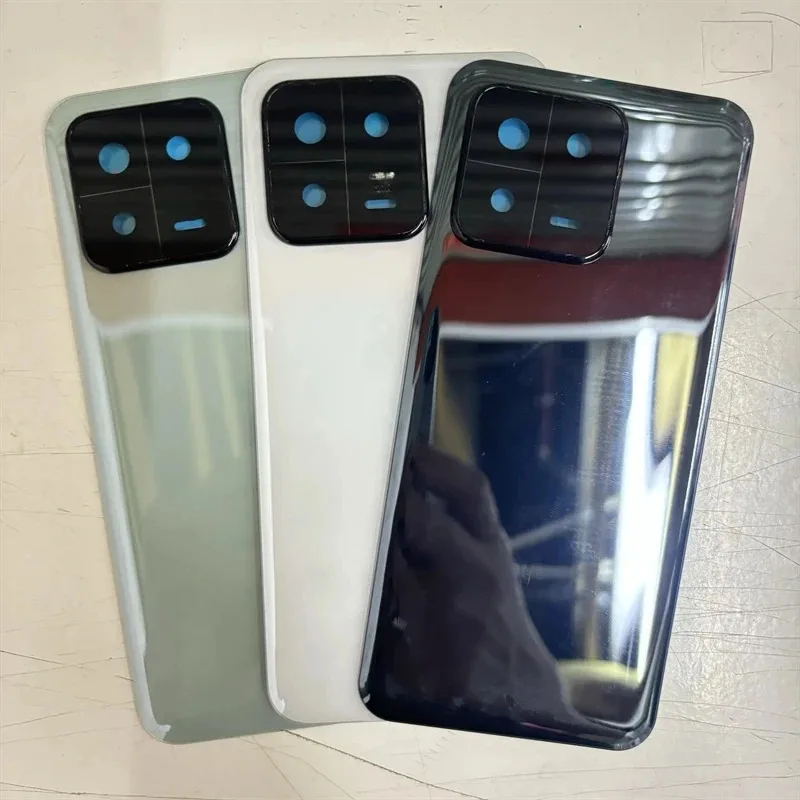 

Задняя стеклянная задняя крышка для Xiaomi 13 Mi13, крышка корпуса, задний корпус, чехол с объективом в рамке камеры