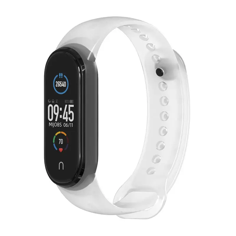 Ремешок силиконовый для Xiaomi Mi Band 7 6 5 4 3, сменный спортивный браслет для Mi Band 6 5 Mi Band 7 4 3