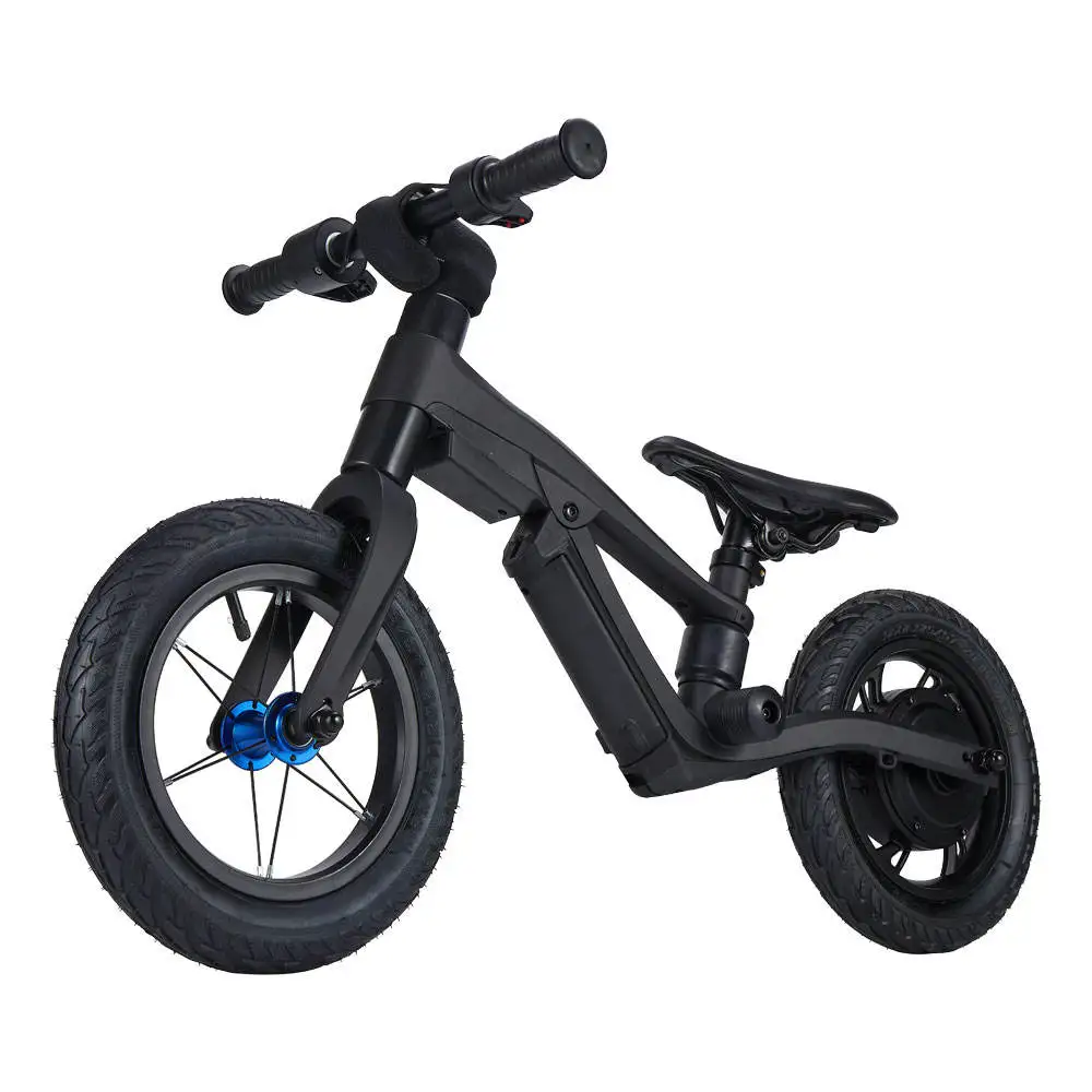 JIT-bicicleta eléctrica de la suciedad de 12 pulgadas, bicicleta de equilibrio de una sola velocidad para niños, juguete alimentado por batería de litio para montar