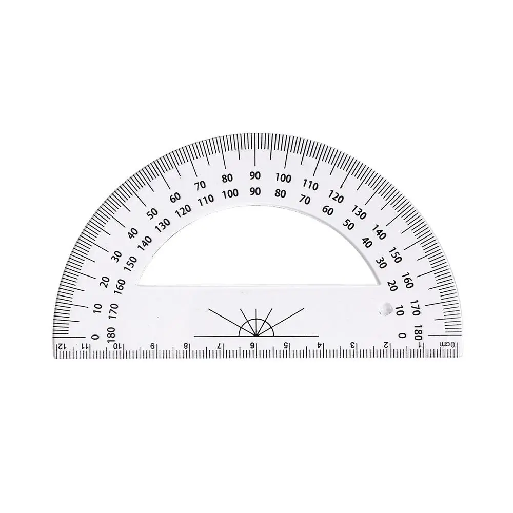 Plastic Set Square Drafting Tools With Handle Triangle Ruler Geometry Transparent Measuring Drawing Tools Students Gift