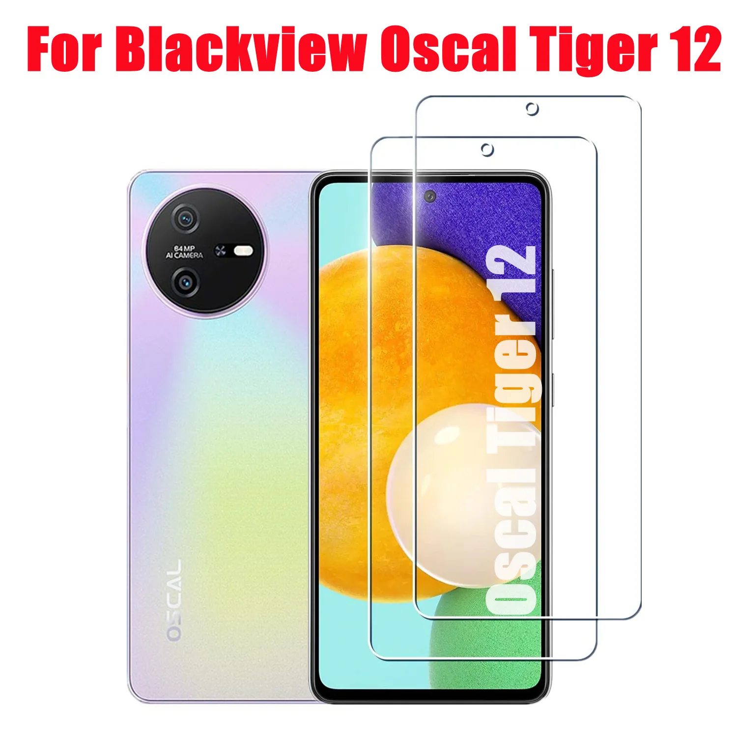 2/4 szt. Dla Blackview Oscal Tiger 12 Szkło hartowane dla Blackview Oscal Tiger 12 Folia ochronna na ekran
